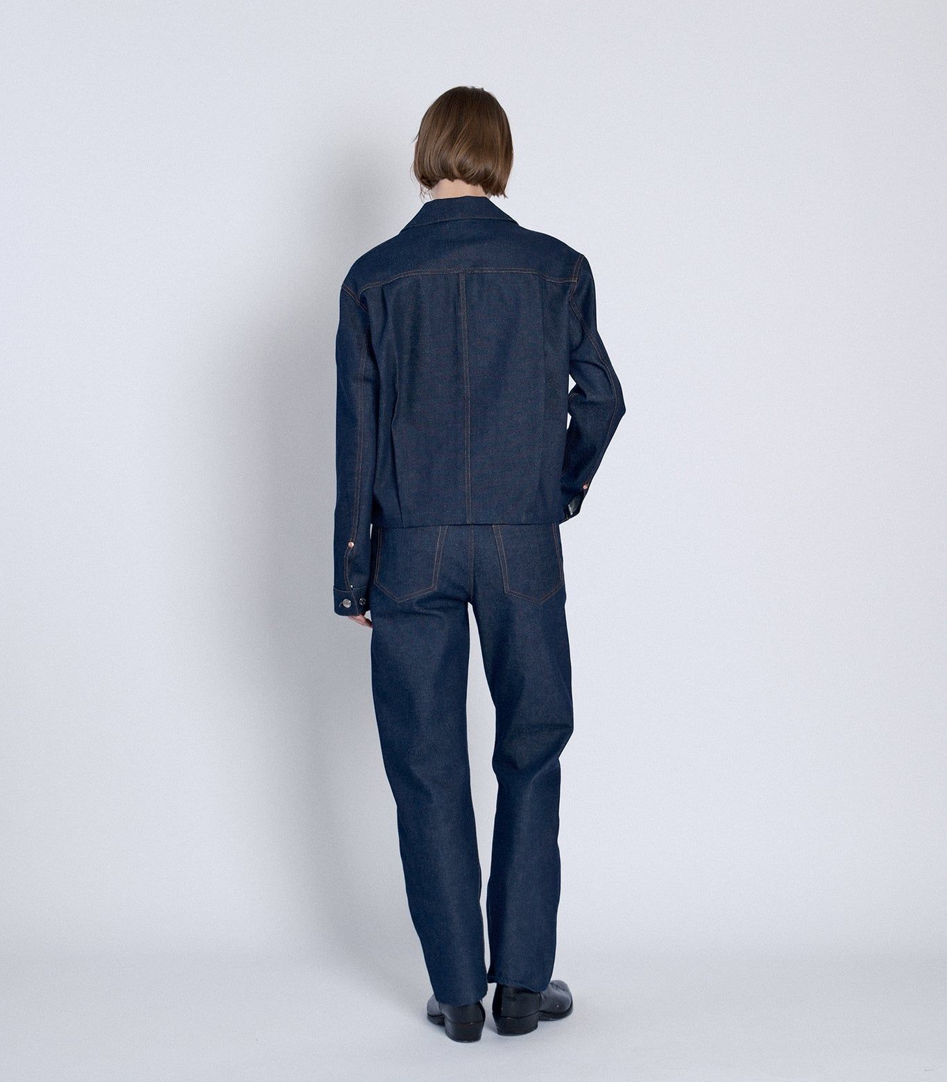 【25AW】STRAIGHT JEAN TROUSERS / ストレートジーンズ トラウザーズデニム (リンスブルー) / レディース