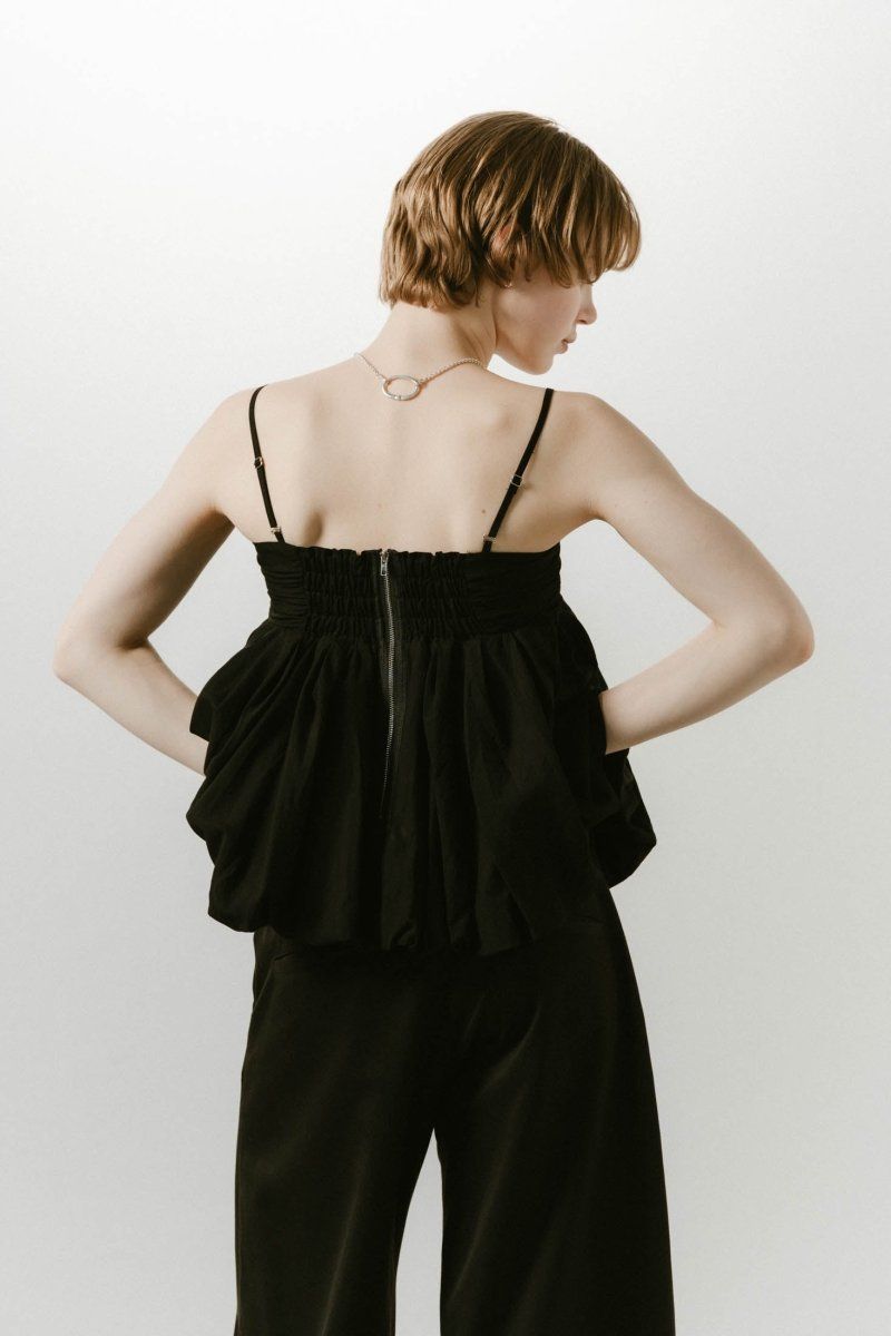 2way peplum tops / 2ウェイ ペプラムトップス (ブラック) / 25SS