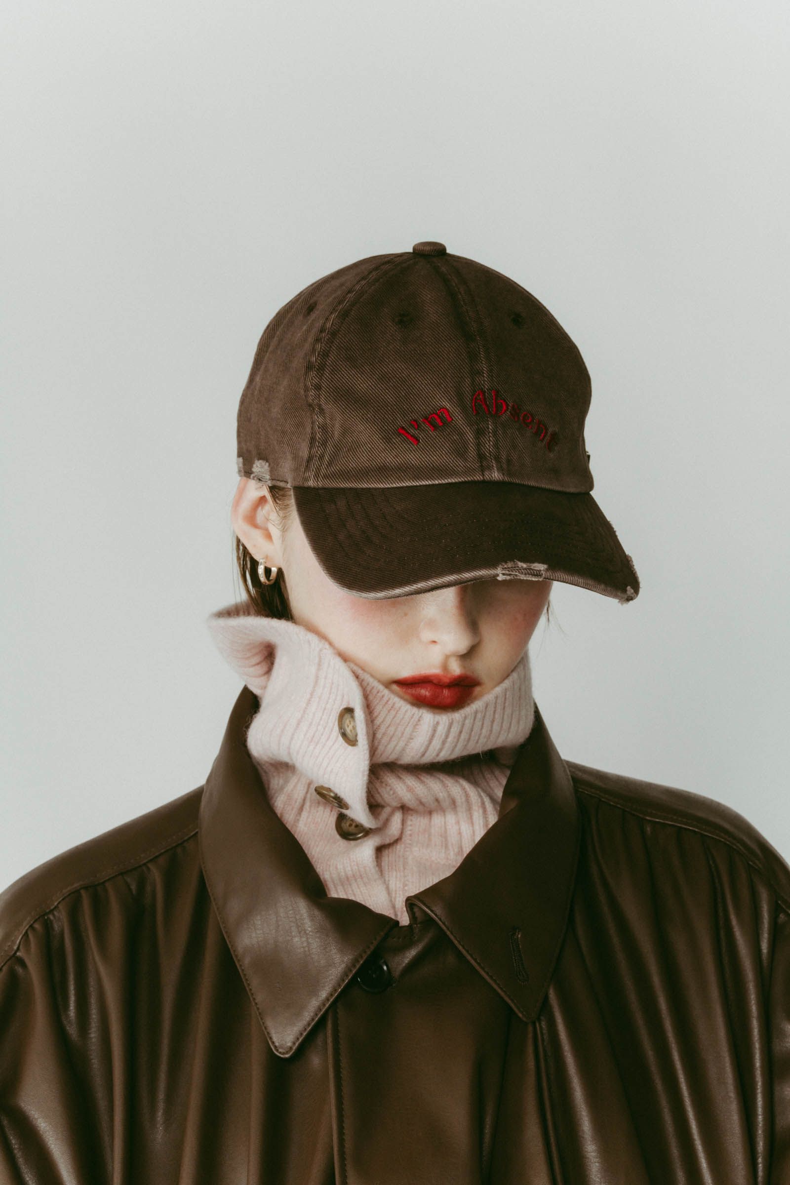 k motif damage cap / Kモチーフ ダメージキャップ (ブラウン) / 25AW