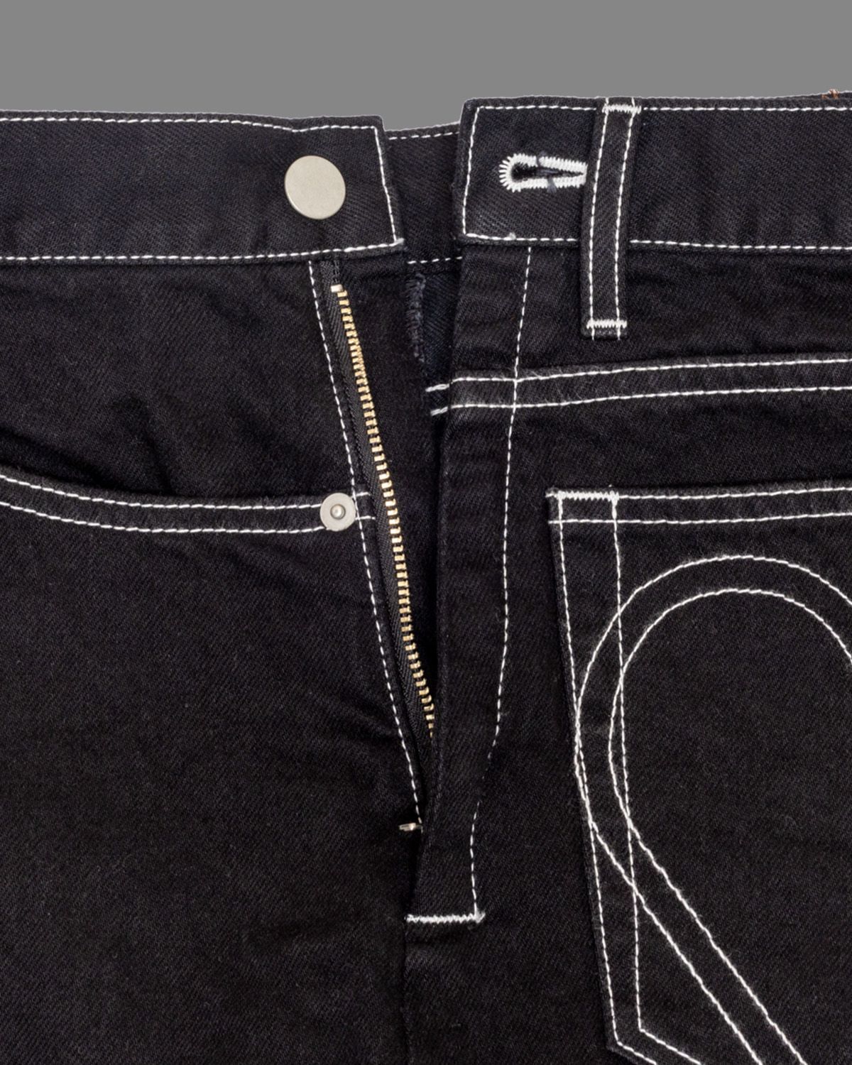 【25AW】Back/Front Barrel Denim / バックフロント バレルデニム (ブラック)