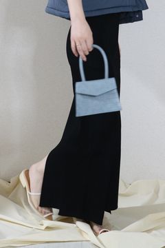 RIB KT TIGHT SK / リブニットタイトスカート (ブラック) / バックスリット入り【定番ニット】