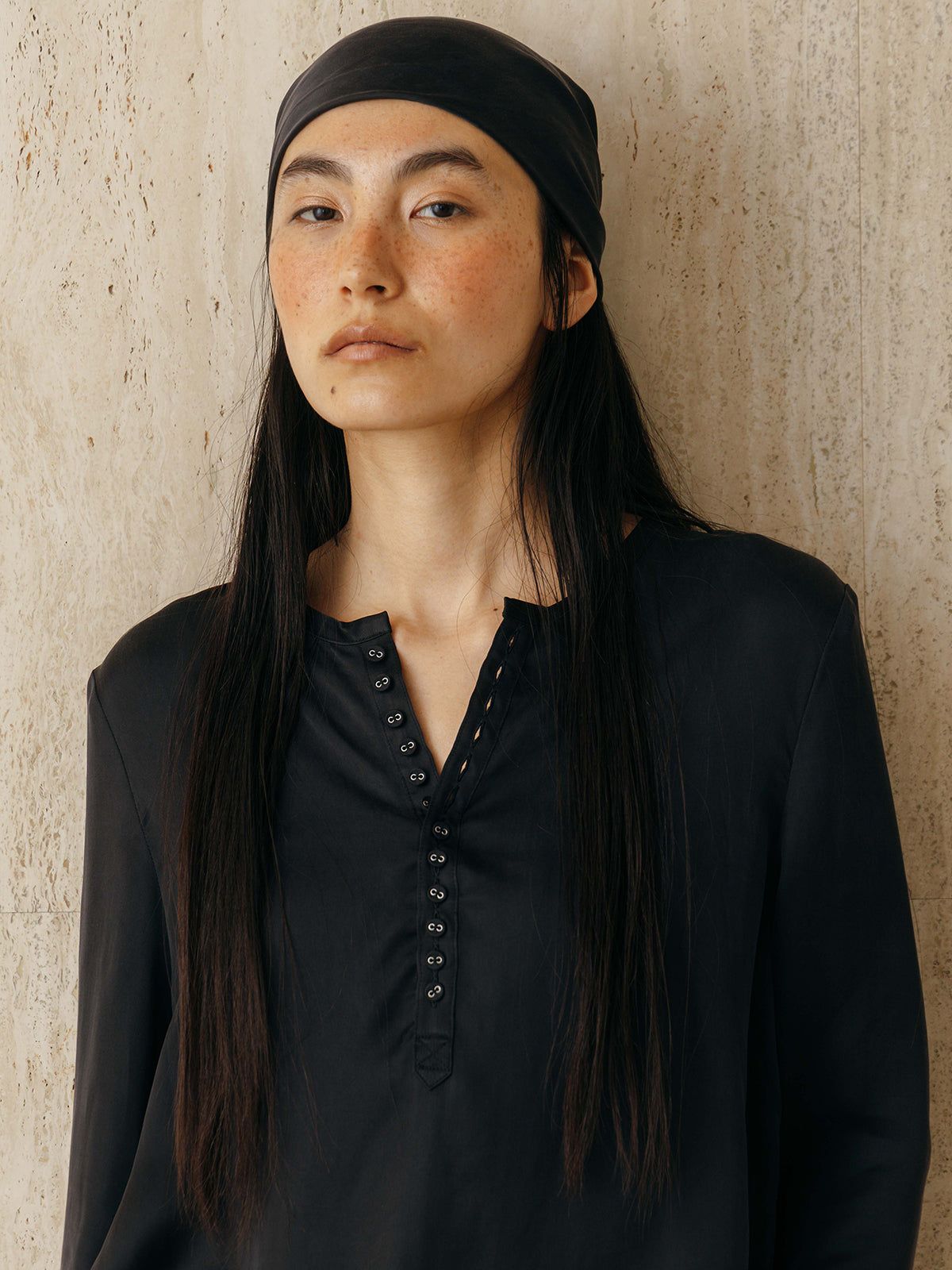 キュプラ トップス (チャコールグレー) CUPRO TOPS (Charcoal gray) /  26SS