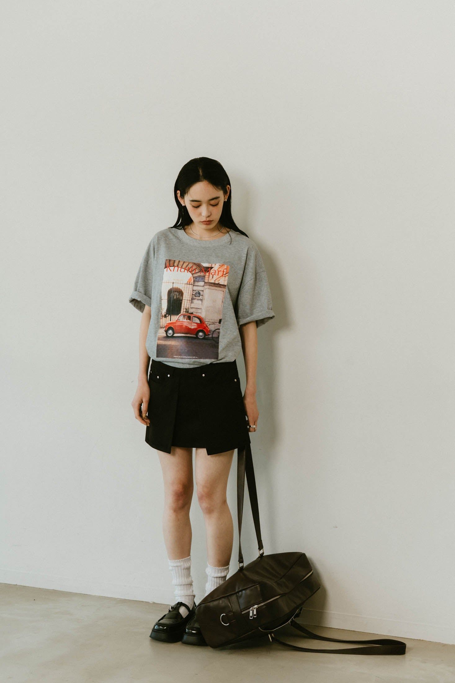 2piece zip flare pants / 2ピース ジップフレアパンツ (ブラック) / 25SS