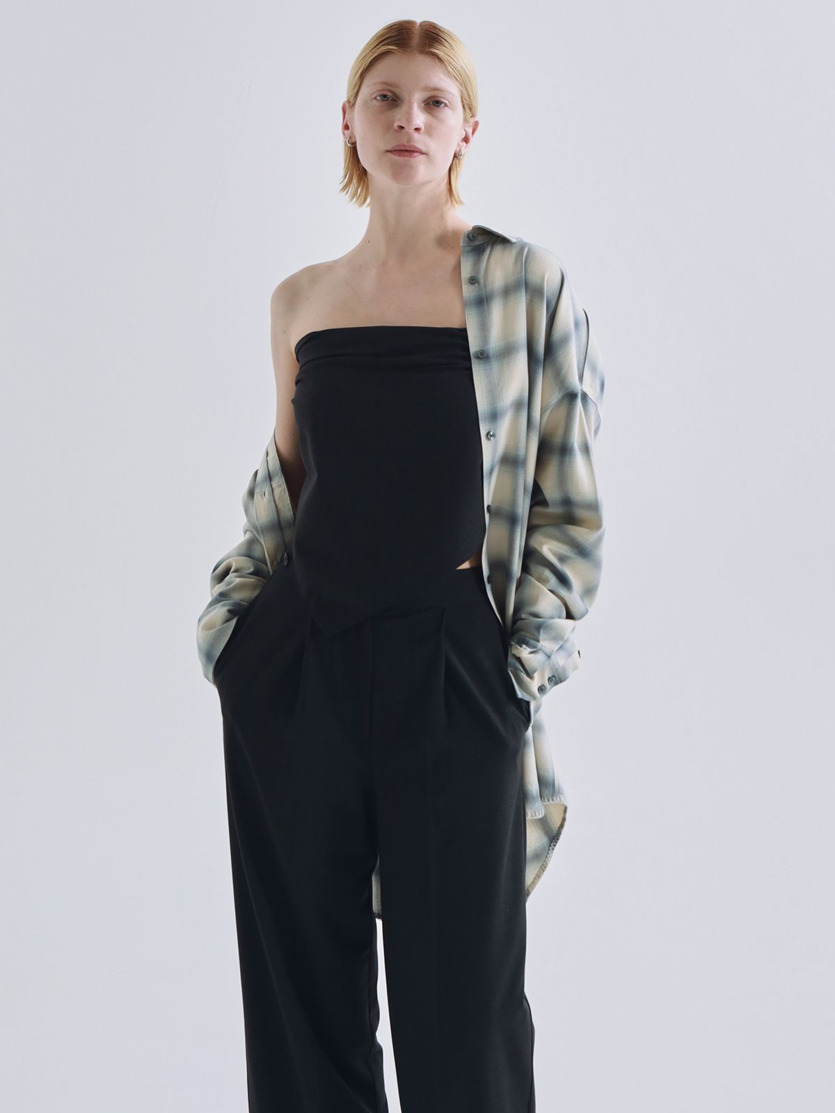 【25SS】SWAY SCARF PANTS / スウェイスカーフパンツ (ブラック)