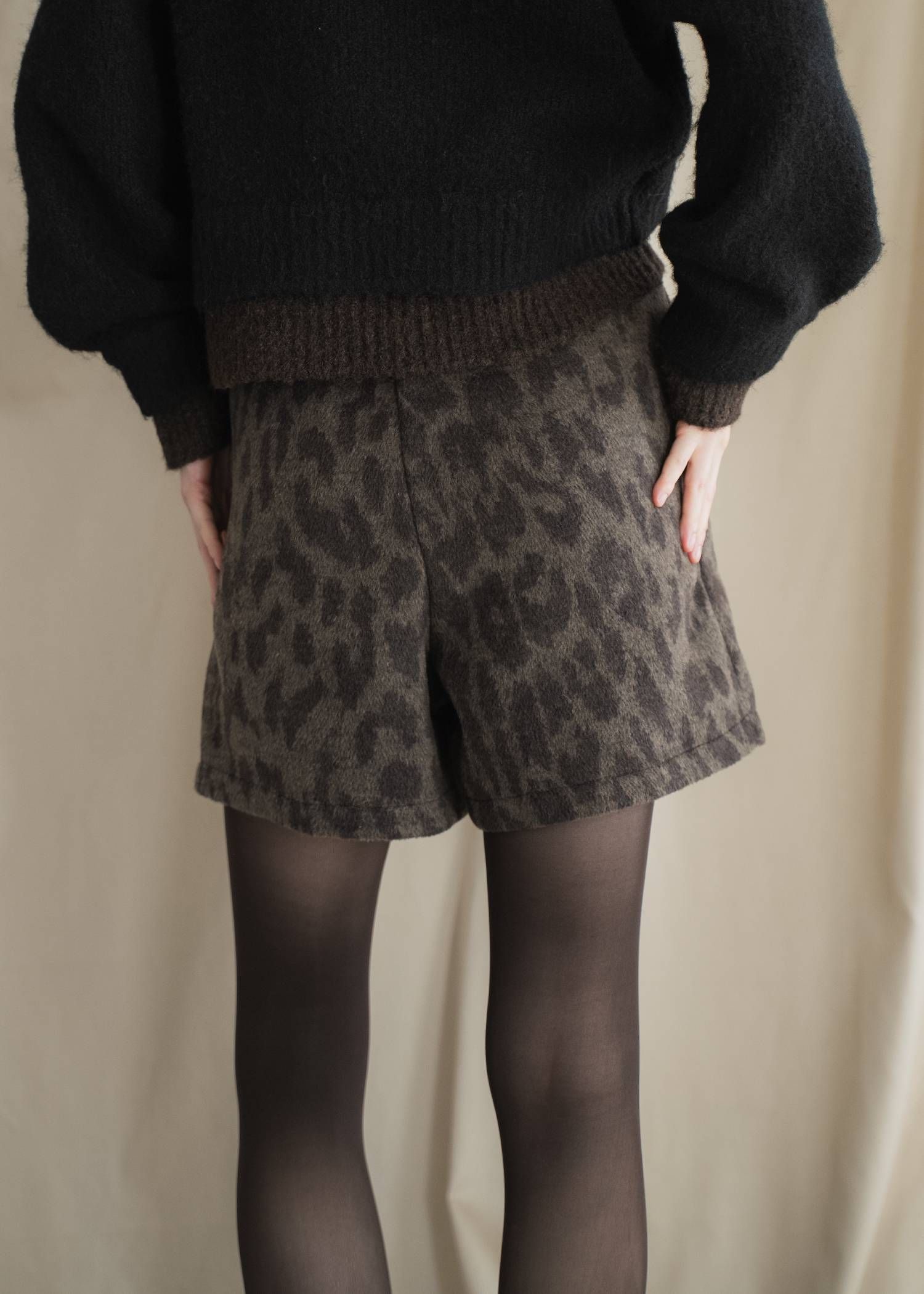 レオパード ブラッシュ ショートパンツ (タン) leopard brushed S/PT (Tan) /  26SS