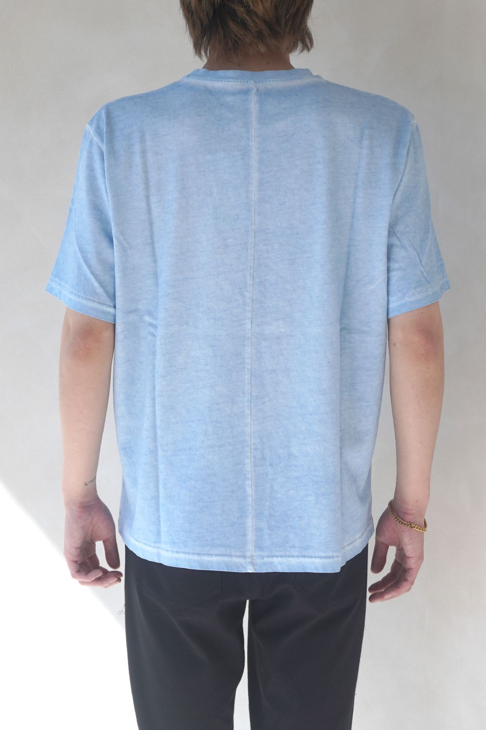 WASHED LOGO T-SHIRT / ウォッシュドロゴT / ユニセックス (ライトブルー)