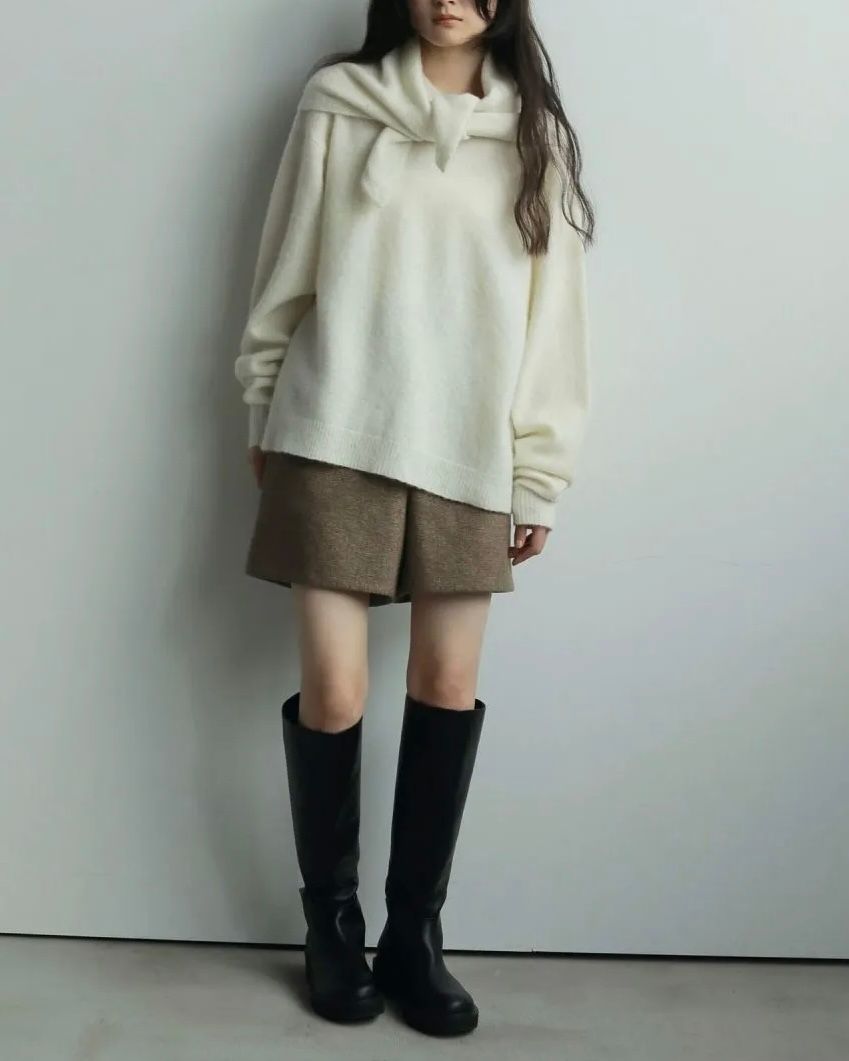 【25AW】Herringbone Short Pants / ヘリンボーン ショートパンツ (ベージュ)