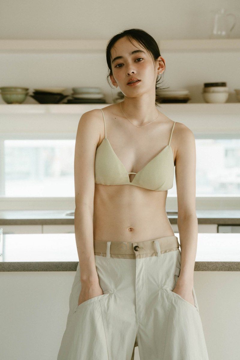 新品 Knuth Marf PALM knit triangle bra ブラ Knuth Marf - 【KnuthMarf × PALM】knit triangle bra / ニット
