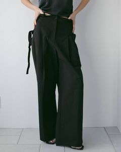 サスペンダー ワイドパンツ (ブラック) Suspenders Wide Pants (Black) / 26SS