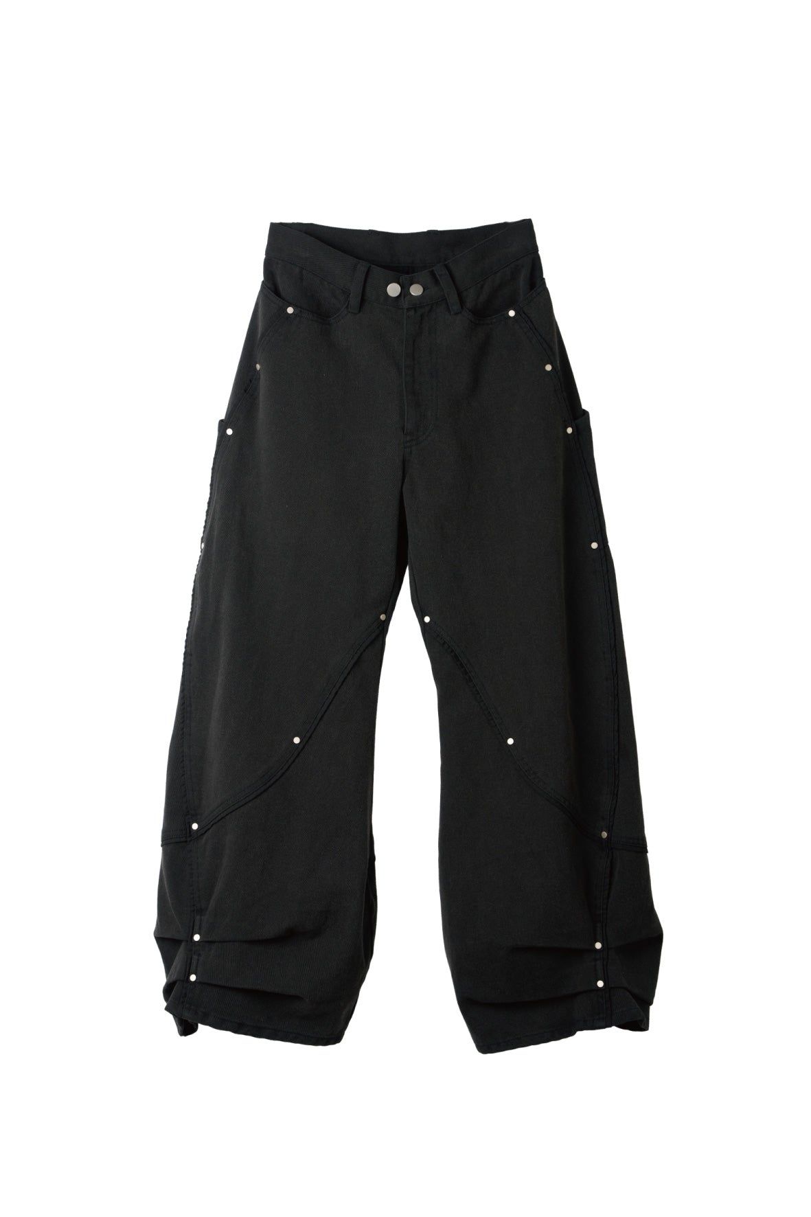 カーブ ユーティリティデニムパンツ (ブラック) curve utility denim pants(Black) (Blue) / 26AW