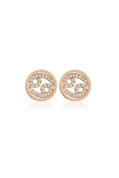 12 CONSTELLATIONS CANCER PIERCE / 12星座 キャンサー ピアス (かに座) K9/K18 (ピンクゴールド)