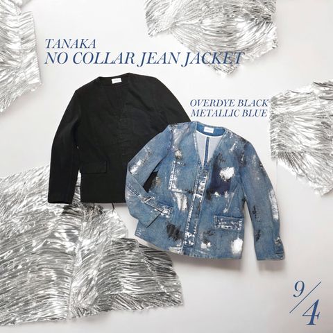 TANAKA NO COLLAR JEAN JACKET 💙🖤