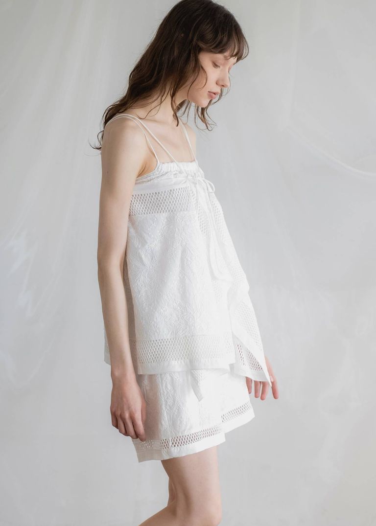 trimming lace cropped bolero BL , cotton lace trimming S/PTとセットでご着用いただけます