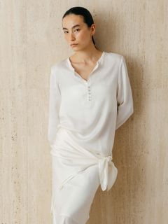 キュプラ トップス (アイボリー) CUPRO TOPS (Ivory) /  26SS