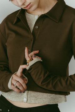 2piece polo tops / 2ピース ポロシャツ (カーキ) / 25AW