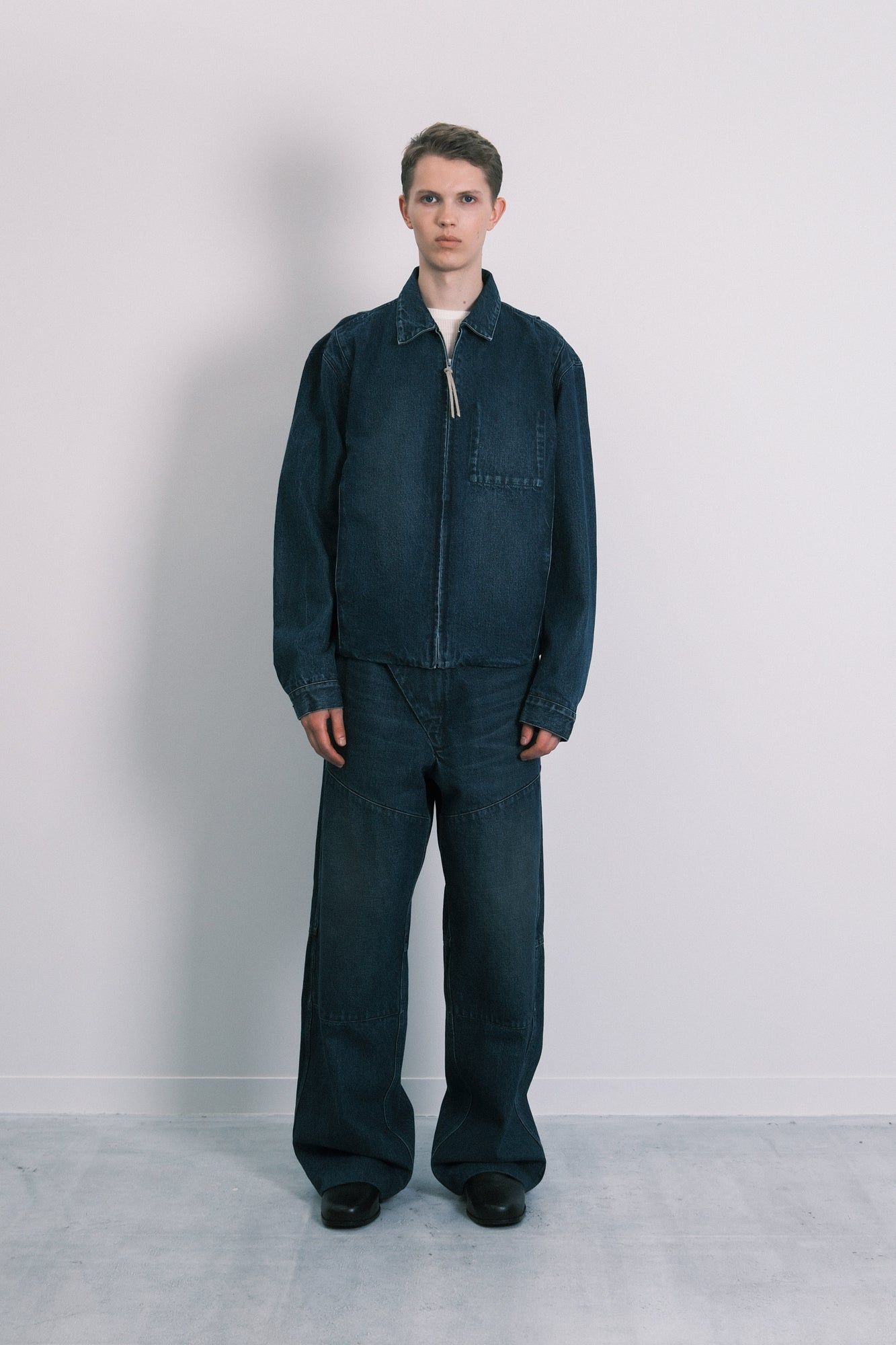 ユーティリティ ジーンジャケット (ダークブルー) UTILITY JEAN JACKET (Dark blue) /デニムジャケット / Gジャン / メンズ / ユニセックス