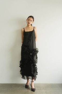 layered tulle one piece / レイヤード チュールワンピース (ブラック)  Knuth Marf