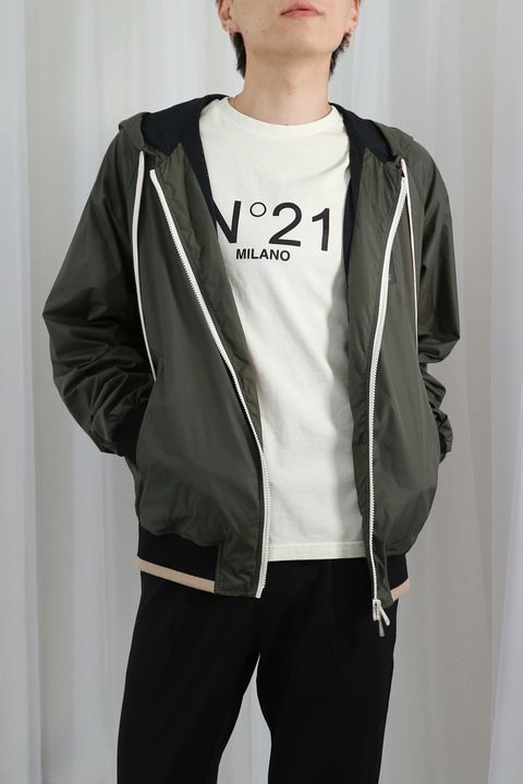 PALM TREE HOODED JACKET / パームツリーフードジャケット / メンズ (ミリタリーグリーン)