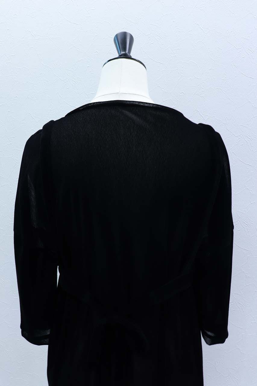 フロッキーチュールベアドレス (ブラック) Flocked Tulle Dress (Black) /  26AW