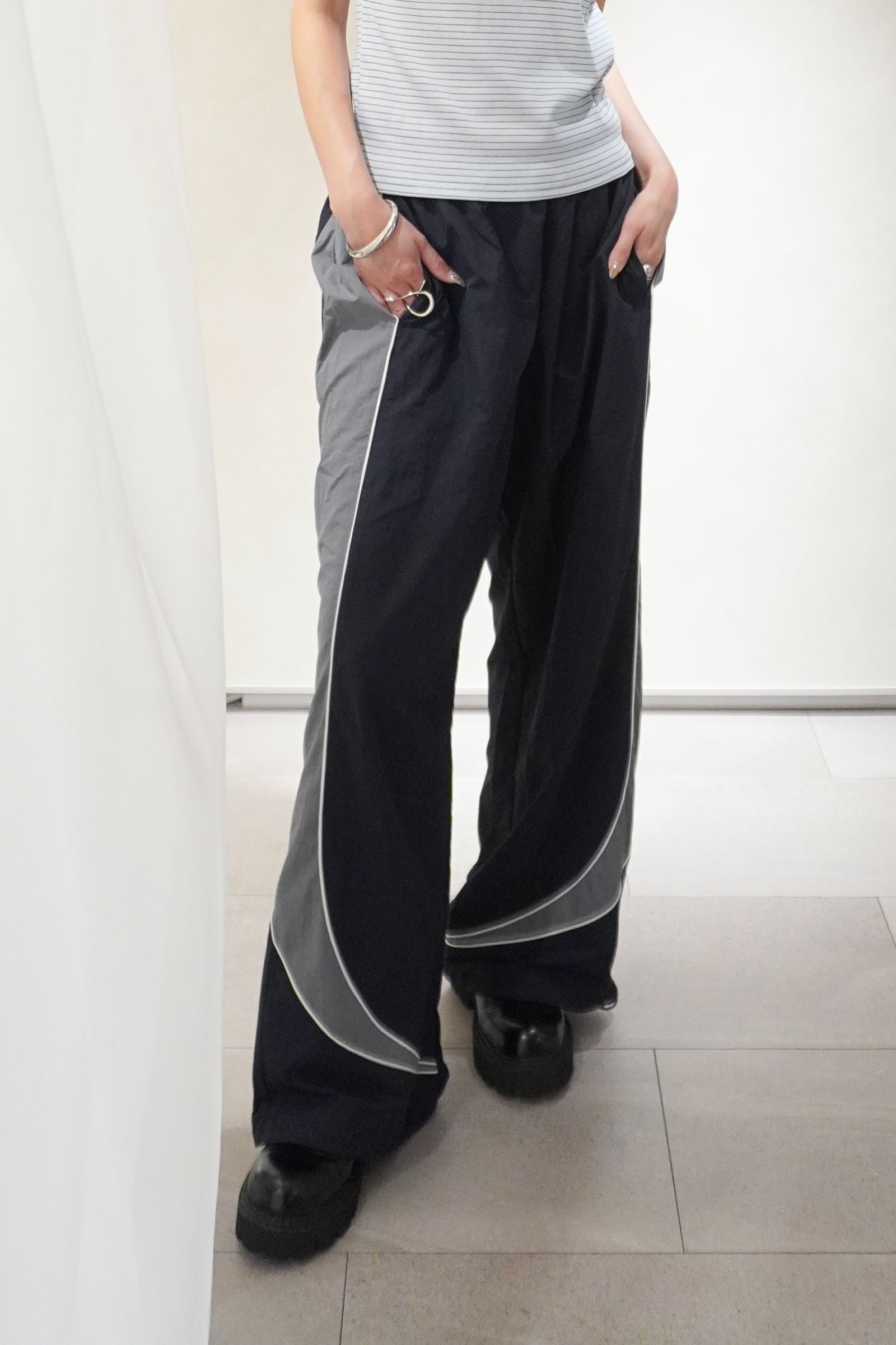 ナイロンイージーパンツ (ネイビー) nylon easy pants(unisex) (Navy) /  26SS