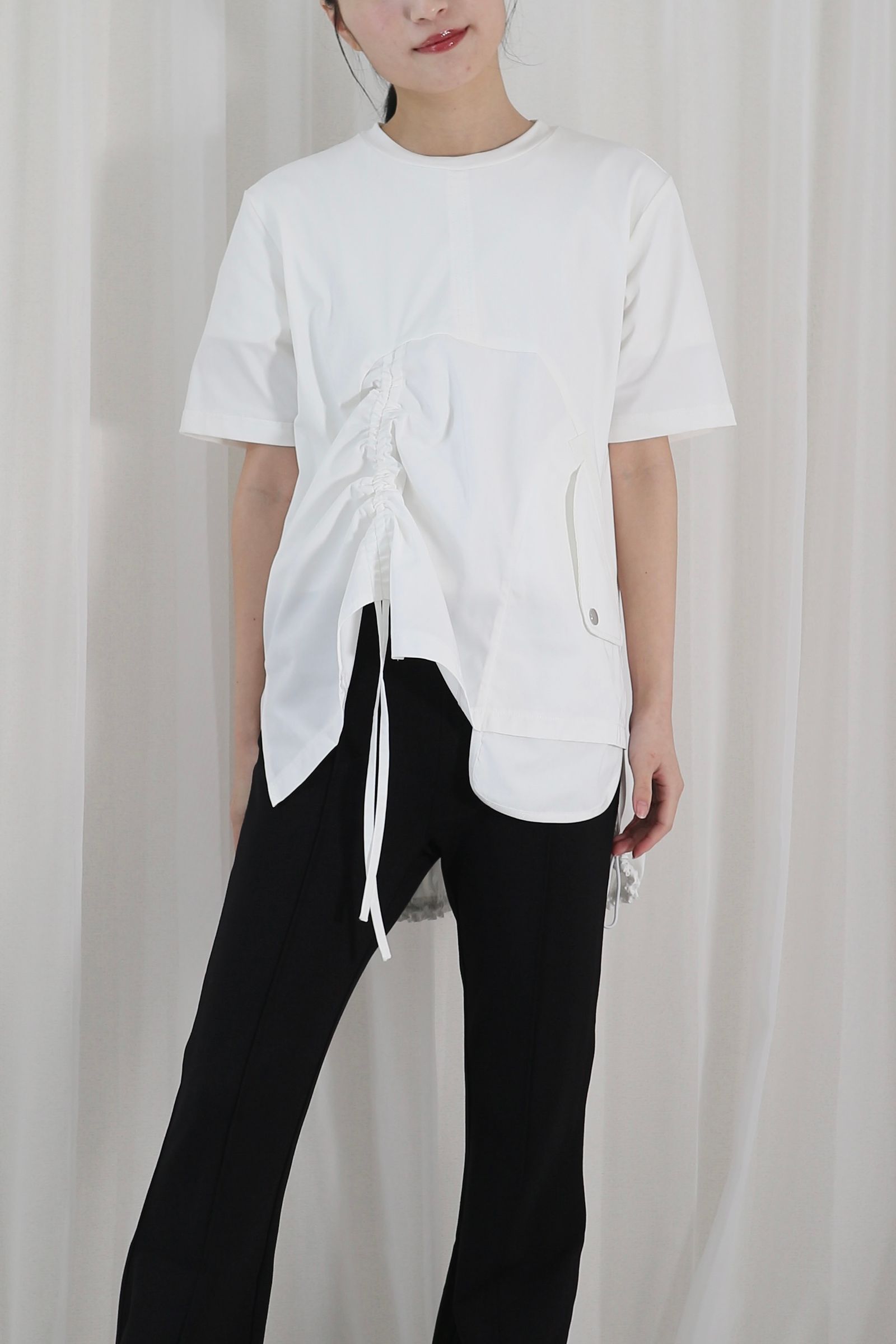 UN3D. - MA-1 DETAIL T-SH / MA-1ディテールTシャツ (ホワイト