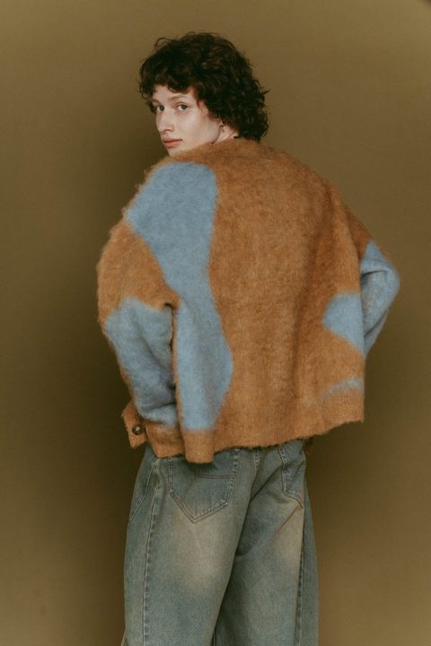 Vnack cardigan(unisex) / Vネックカーディガン (キャメル) / 25AW