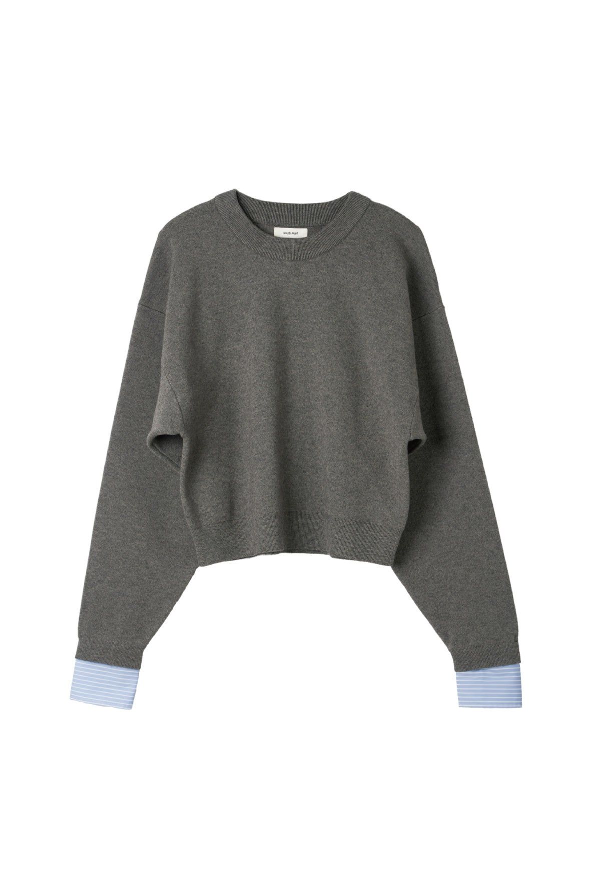 【LADIESサイズ】2ウェイ ノームコア ニット (グレー) 2way cuffs normcore knit (Gray) / 26AW