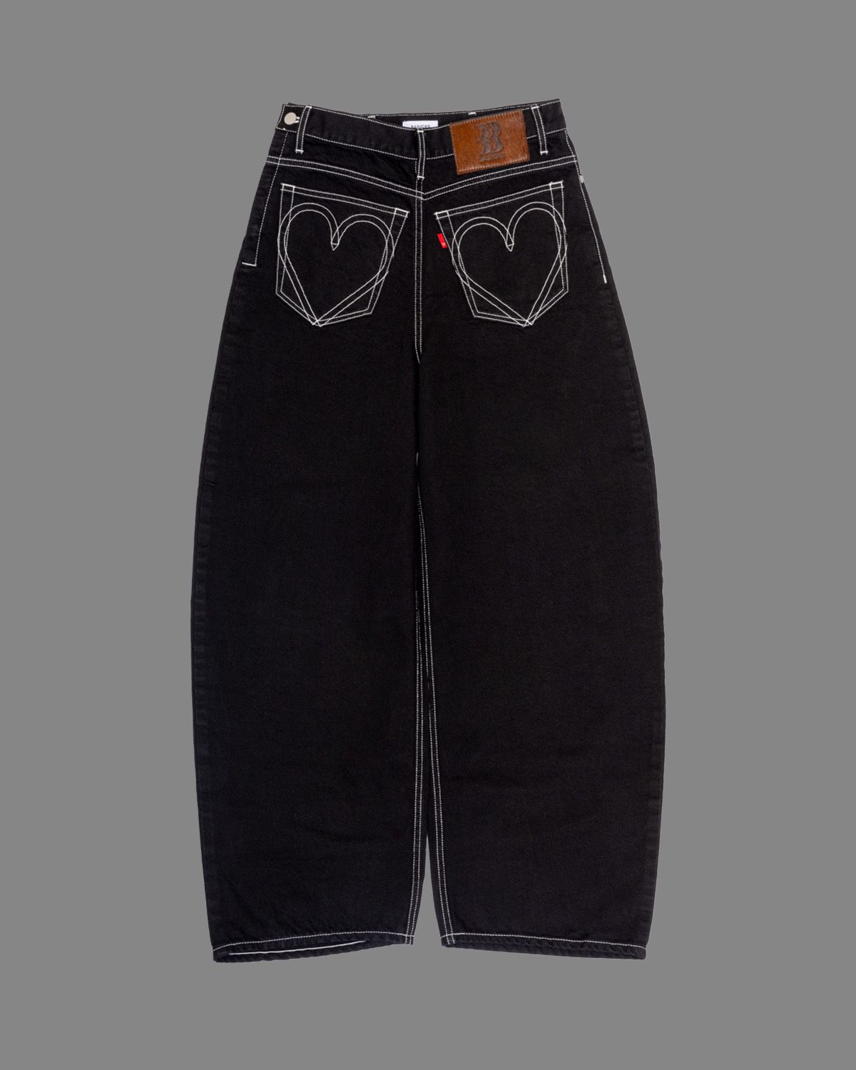 【25AW】Back/Front Barrel Denim / バックフロント バレルデニム (ブラック)