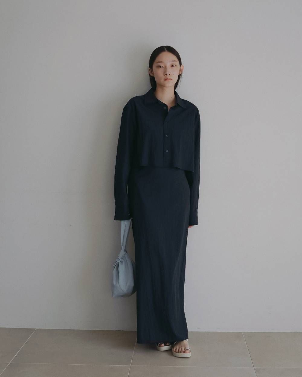シアーペンシルスカート (ネイビー) Sheer Pencil Skirt (Navy) / 26SS