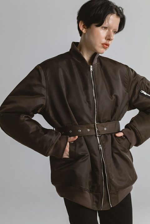 【25AW】MA-1 / リモンタナイロン フライトジャケット (ブラウン)