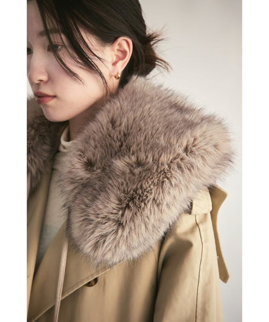 TO BE CHIC フォックスファー　ショートジャケット　ベージュ　40 THINK FUR - 【25AW】Fox Like Fur Tippet (ベージュ