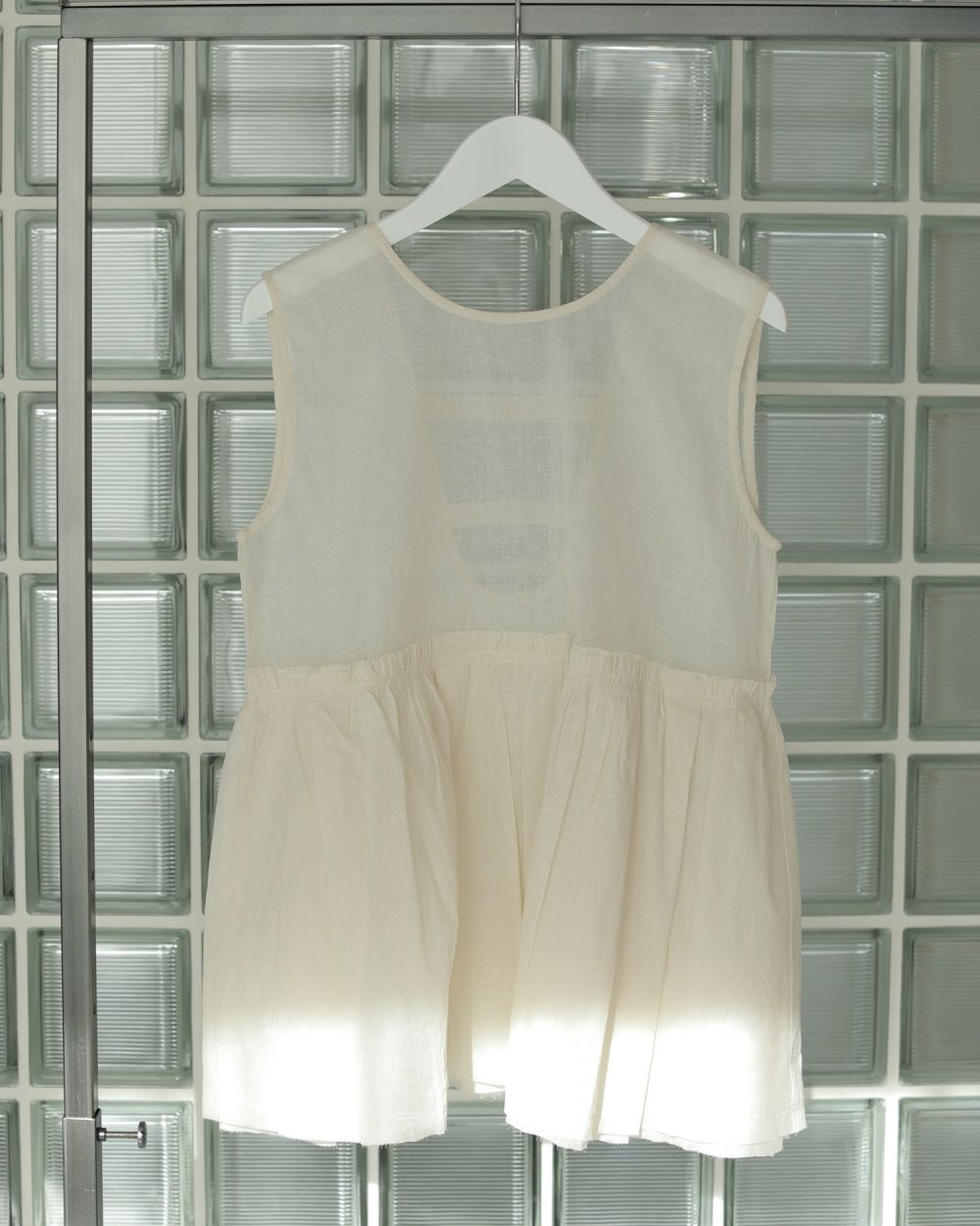 Sheer Peplum Tops / シアーペプラムトップス (アイボリー)