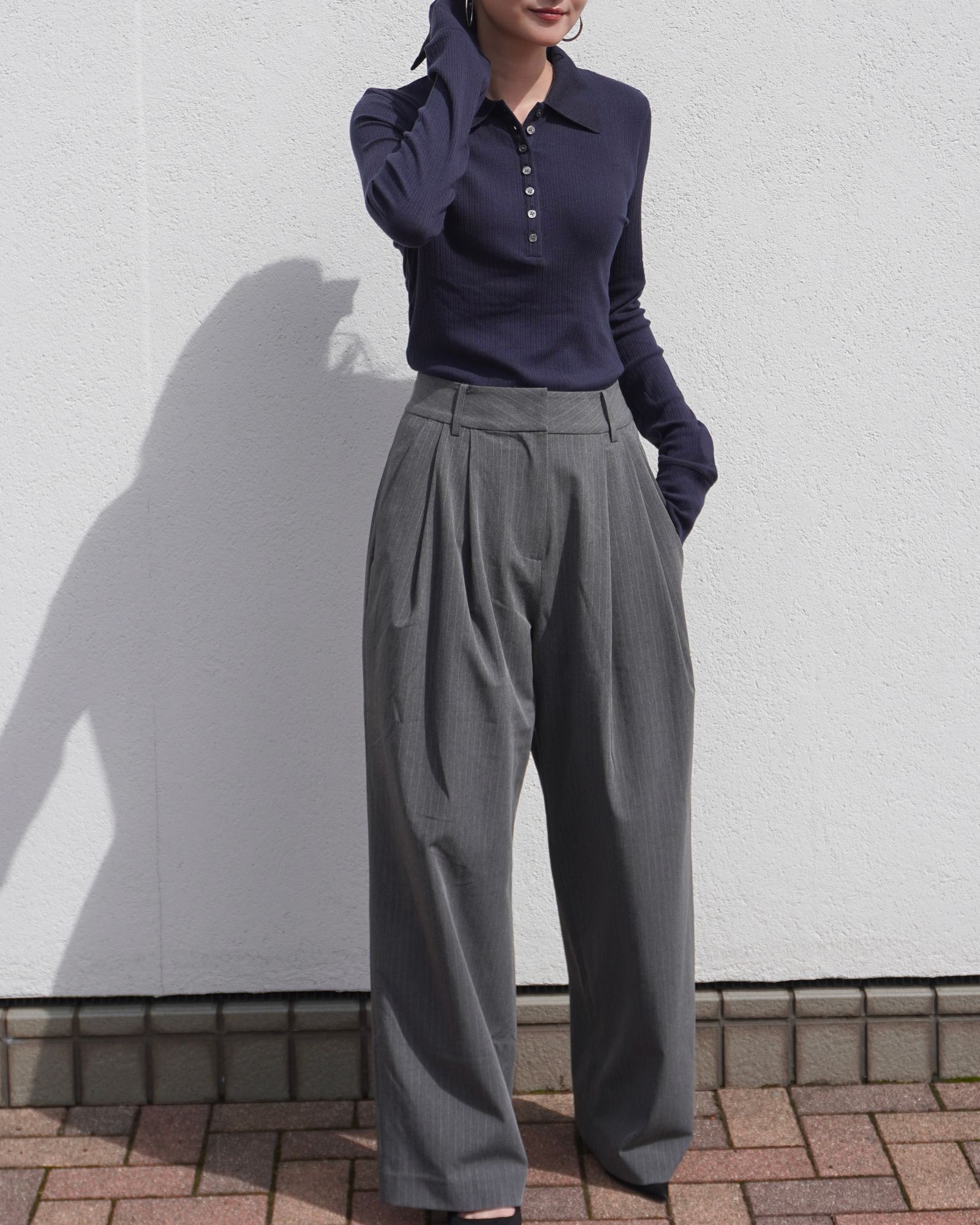 【25AW】ROLAND POLO / ローランポロシャツ (ネイビー)