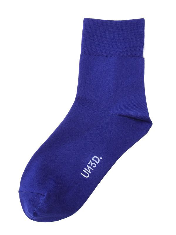 BI-COLOR BACK LINE SOCKS / バイカラーバックラインソックス (ブルー)