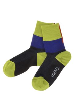 BACK LINE COLOR BLOCK SOCKS / バックラインカラーブロックソックス (イエロー)