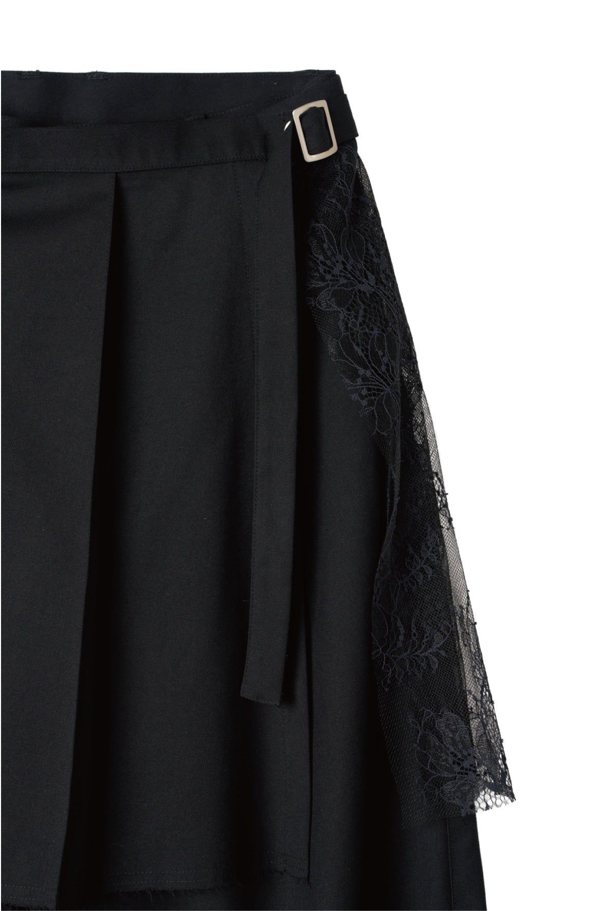 プリーツスカートパンツ (ブラック) pleated skirt pants (Black) / 26AW
