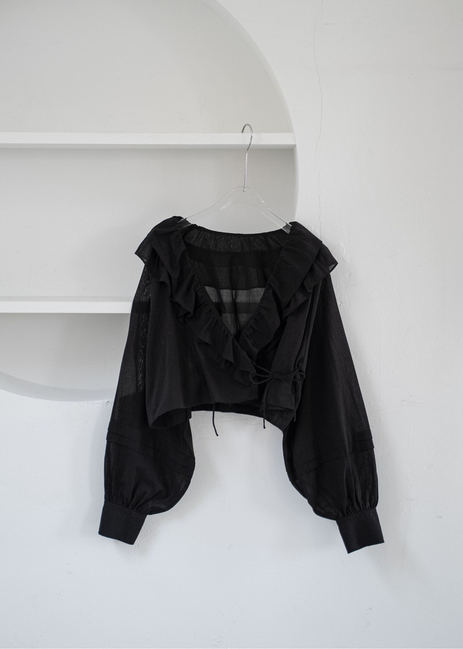 フリルカラー ボレロ (Black) frill collar cachecoeur bolero BL (ブラック) /  26SS