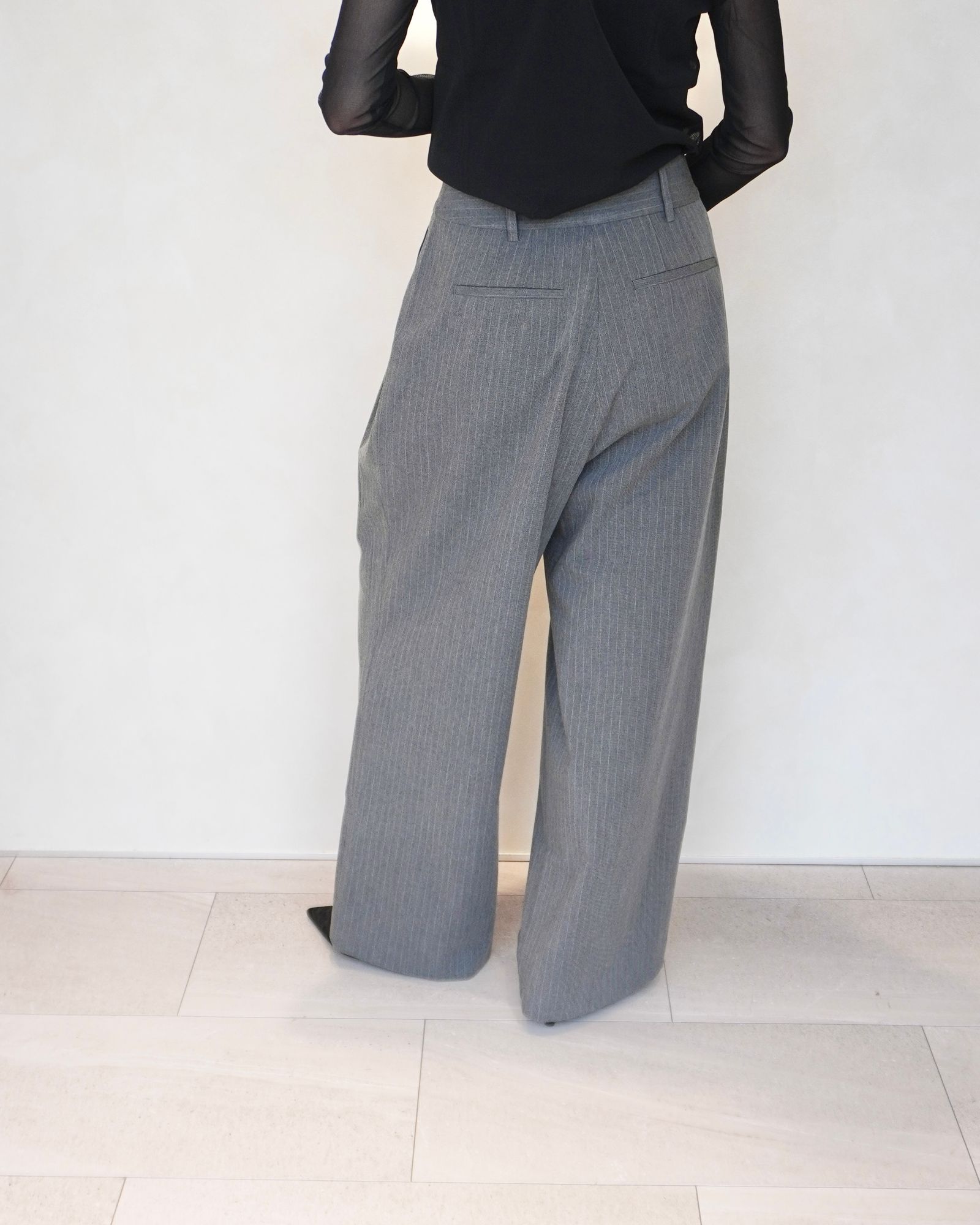 【25AW】Heather Stretch Pants / ヘザー ストレッチパンツ (グレー)