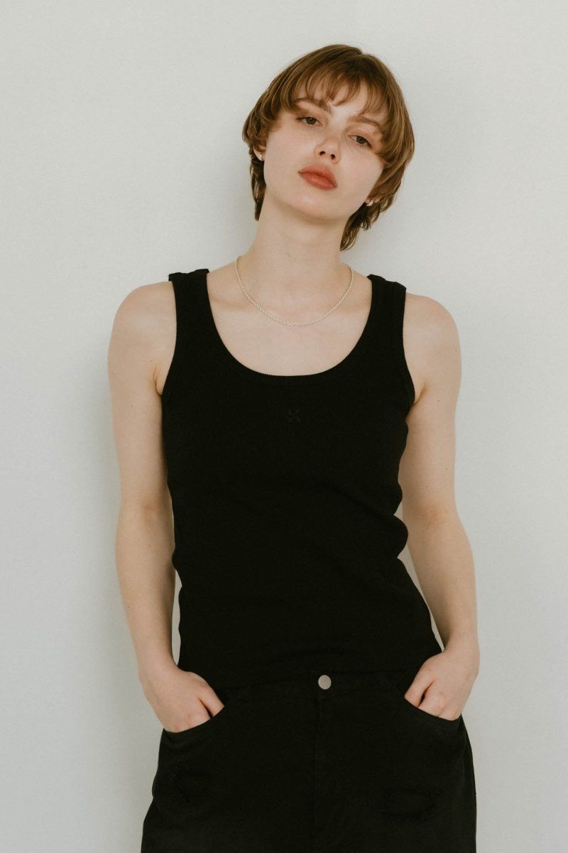 激安セール】 Knuth Marf - cap in rib tank top / カップイン