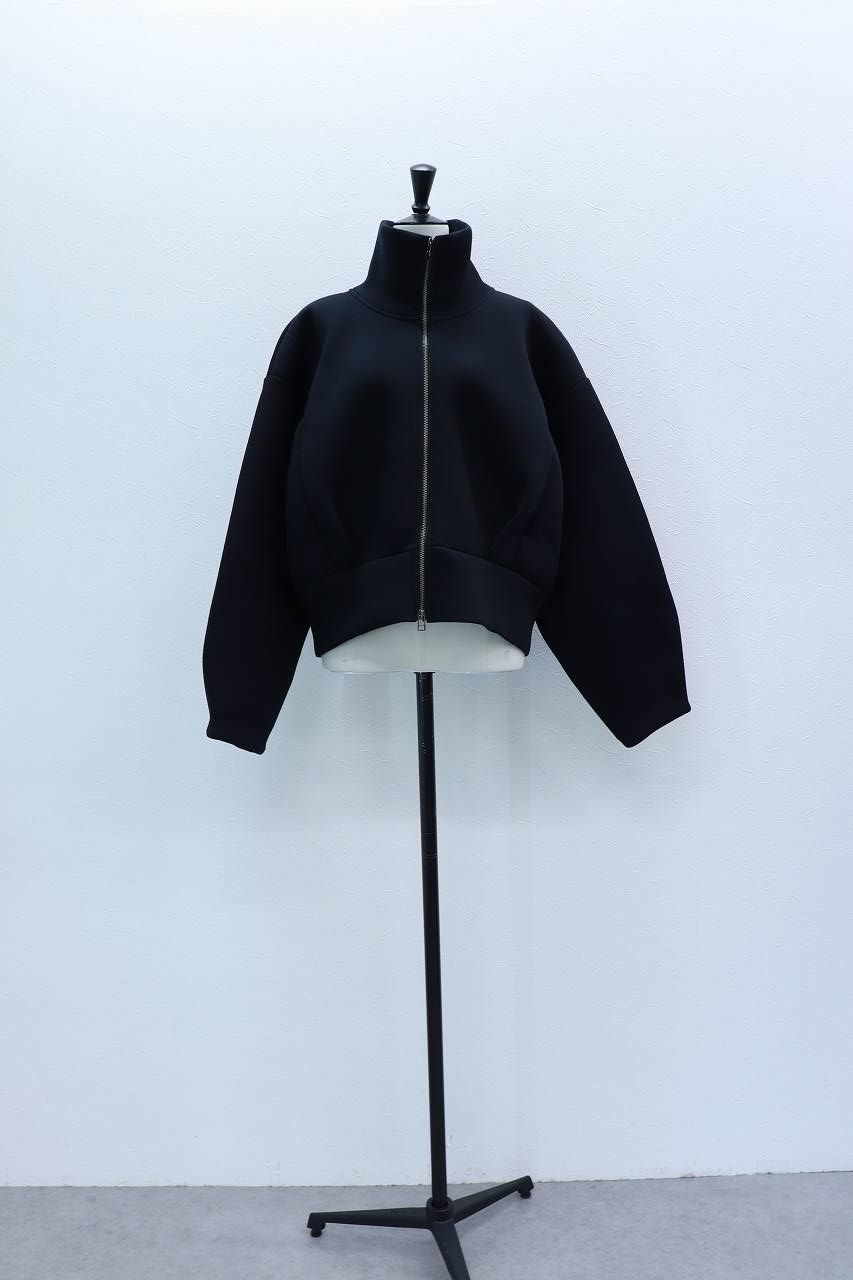 ダブルニットジップブルゾン (ブラック) Double-Knit Zip-Up Blouson (Black) / 26AW