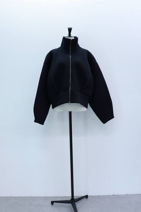 ダブルニットジップブルゾン (ブラック) Double-Knit Zip-Up Blouson (Black) / 26AW