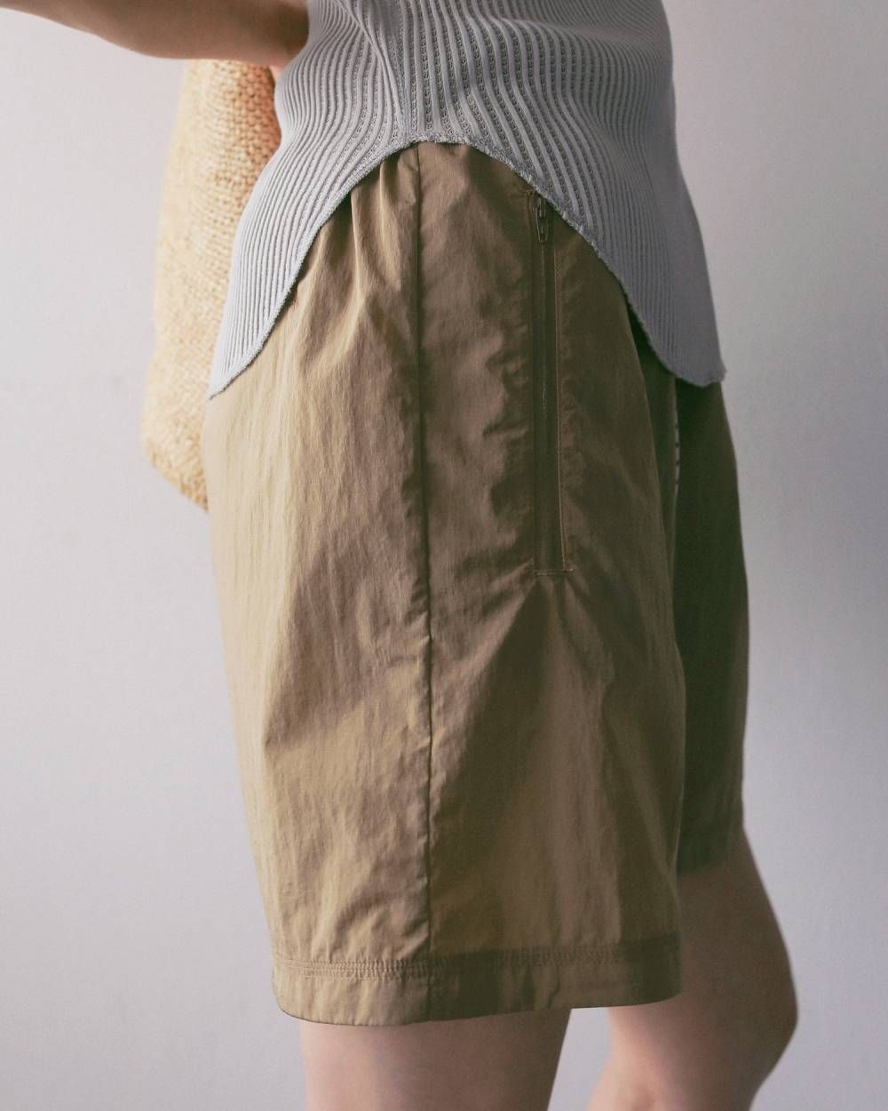 ナイロンハーフパンツ (ベージュ) Nylon Half Pants (Beige) / 27SS