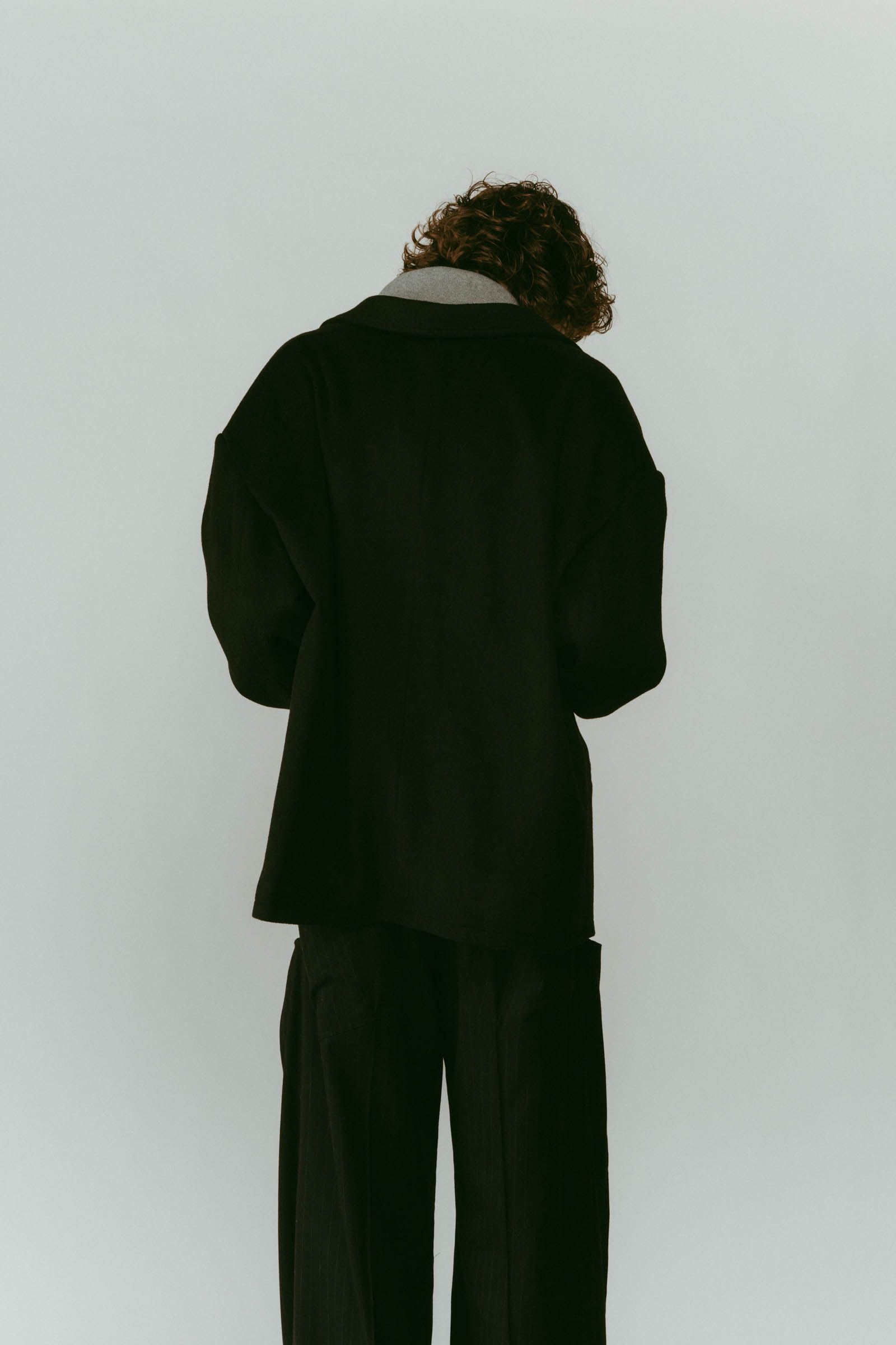 muffler overlay jacket(unisex) / マフラー オーバージャケット (ブラック) / 25AW