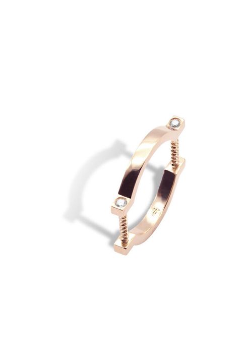 SHACKLE RING / シャックル リング K9/K18 (ピンクゴールド)
