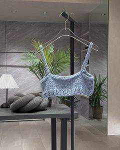 【25AW】Low Gauge Knit Bustier / ローゲージニットビスチェ (ブルー)