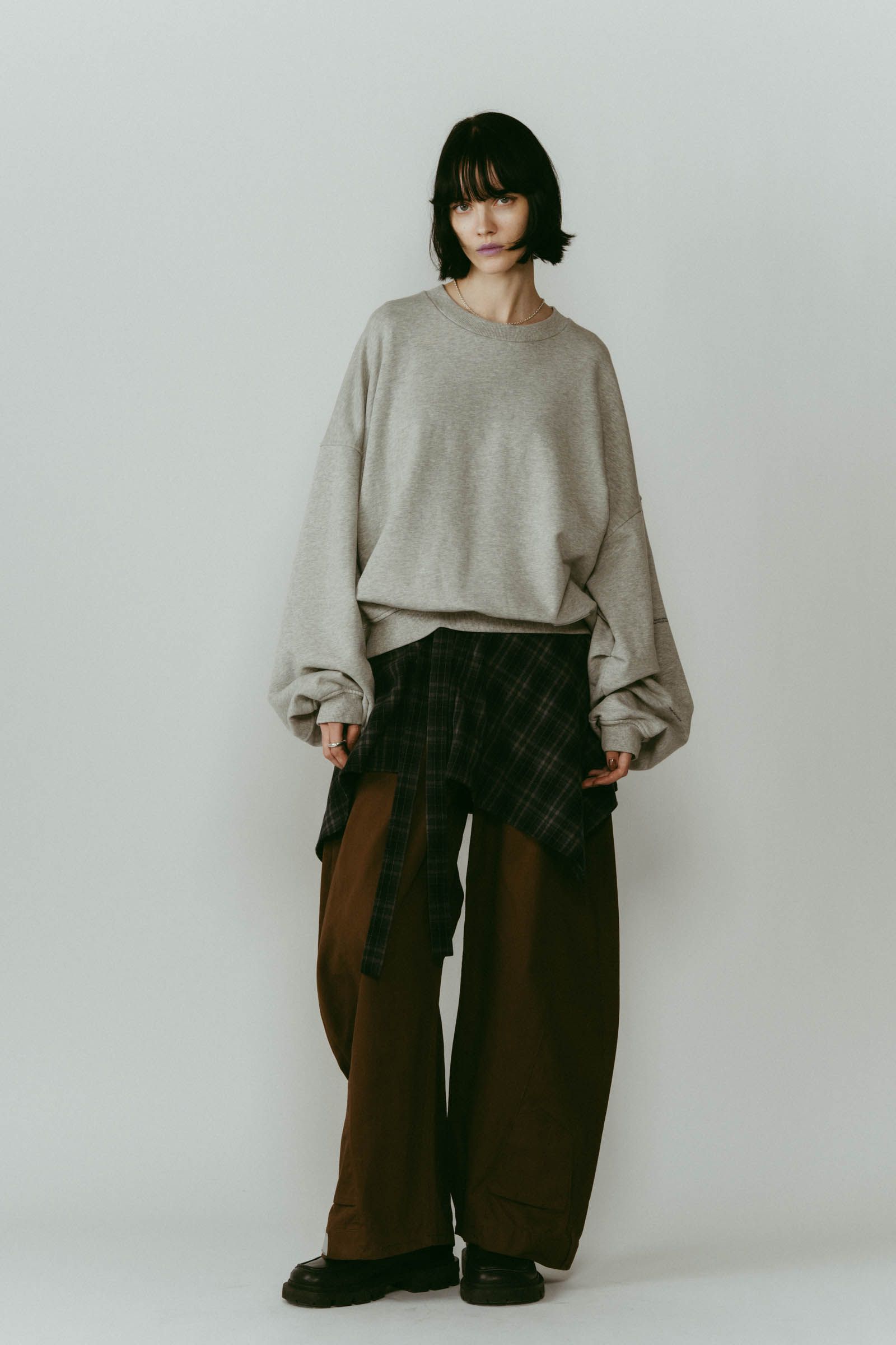 Kerror design sweat(unisex) / Kエラーデザイン スウェット (グレー) / 25AW