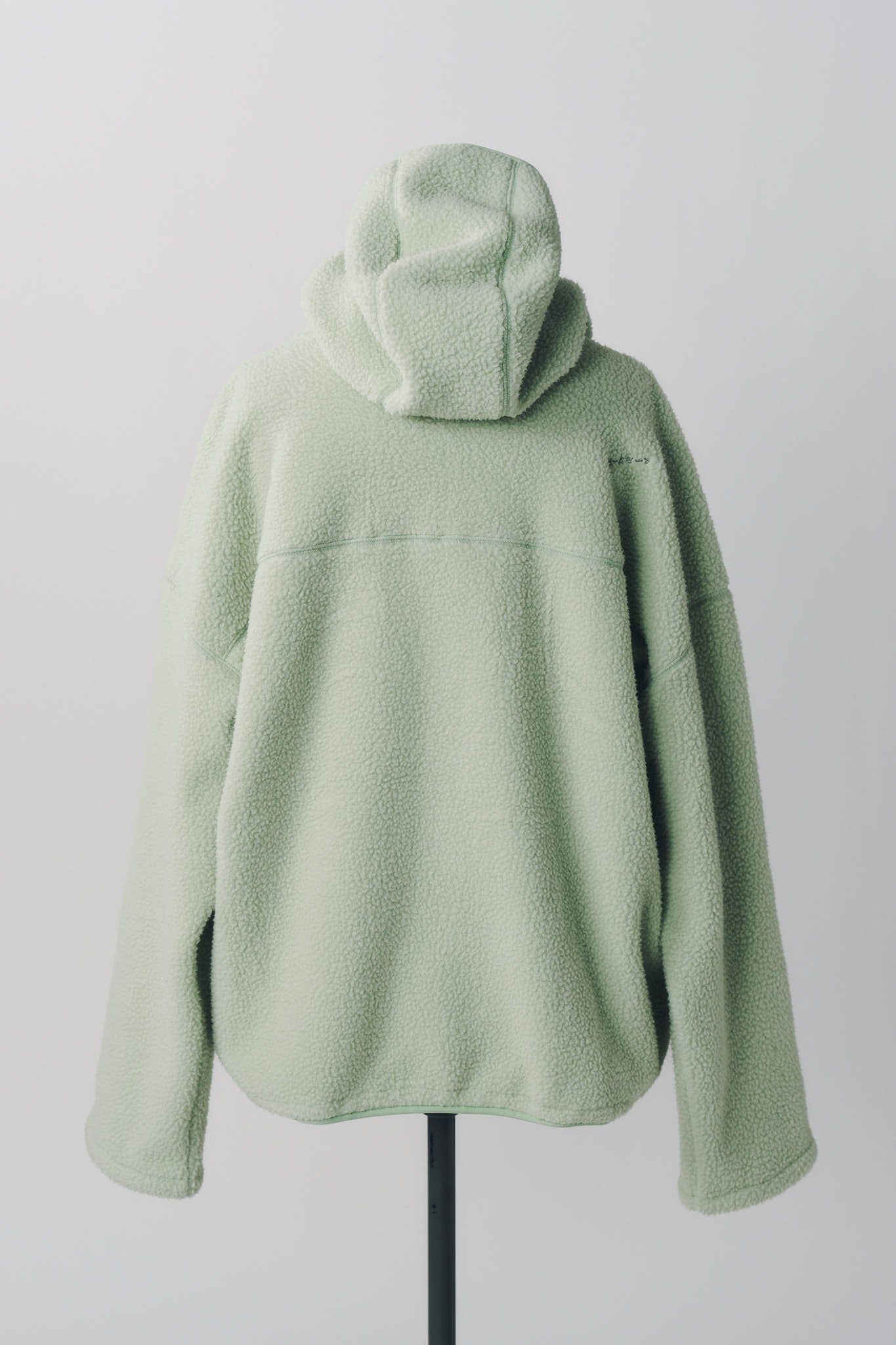 カーブジップ ボアフーディ (ミント) curved zip boa hoodie(unisex) (Mint) / 26AW