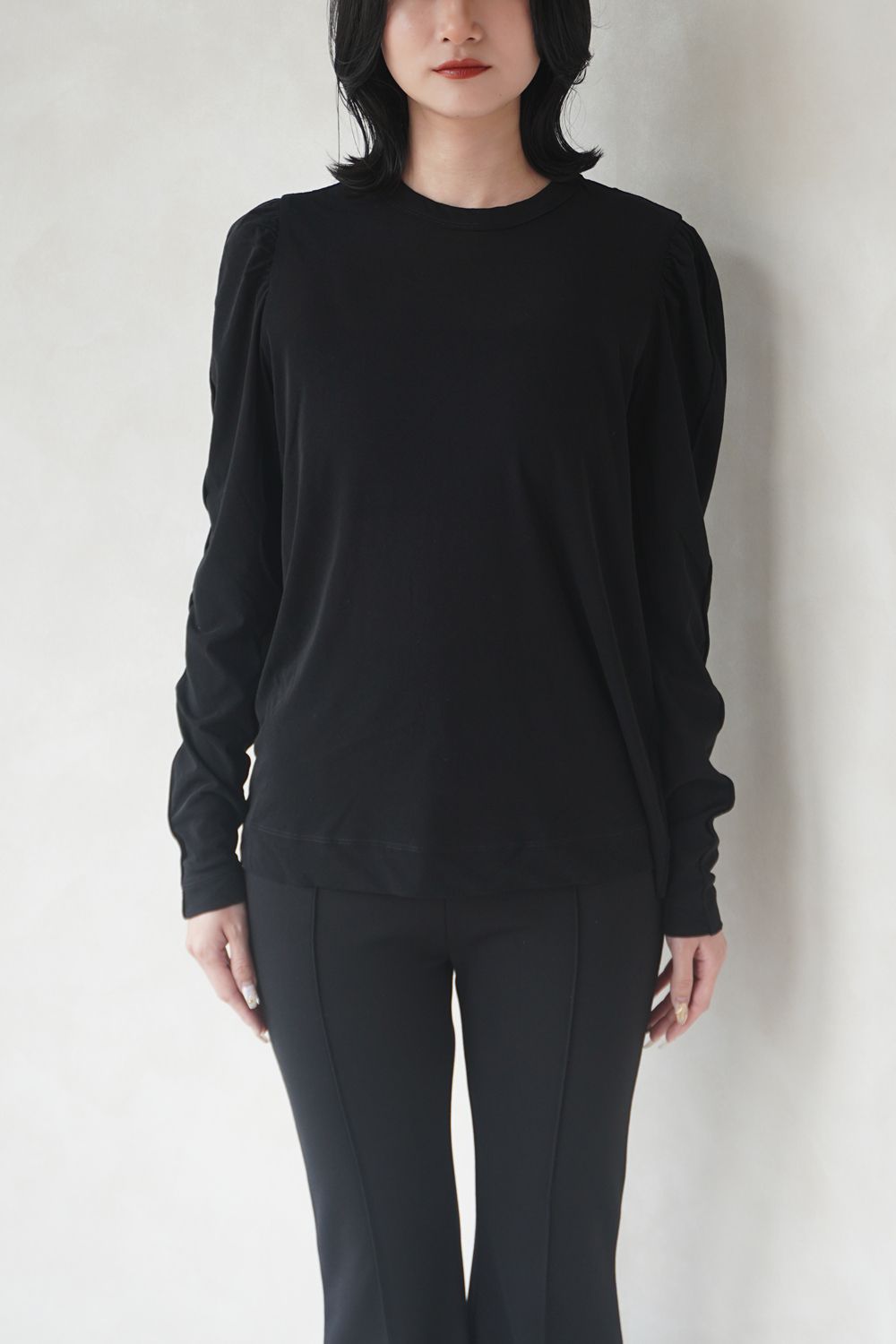 SHEF PUFF SLEEVE T-SHIRT / パフスリーブTシャツ (ブラック)