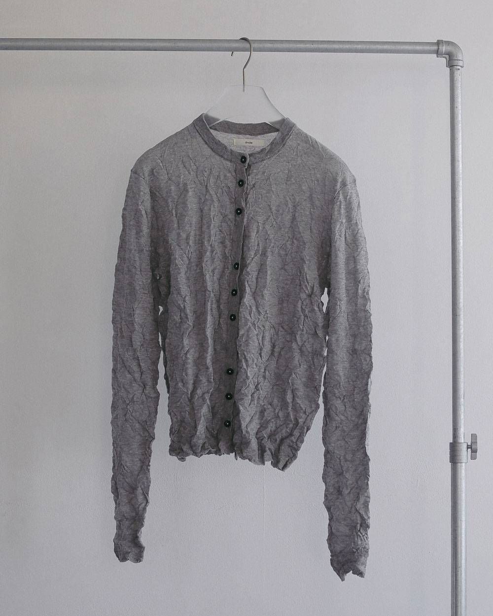ウォッシャーニットカーディガン (グレー) Washer Knit Cardigan (Gray) / 27SS