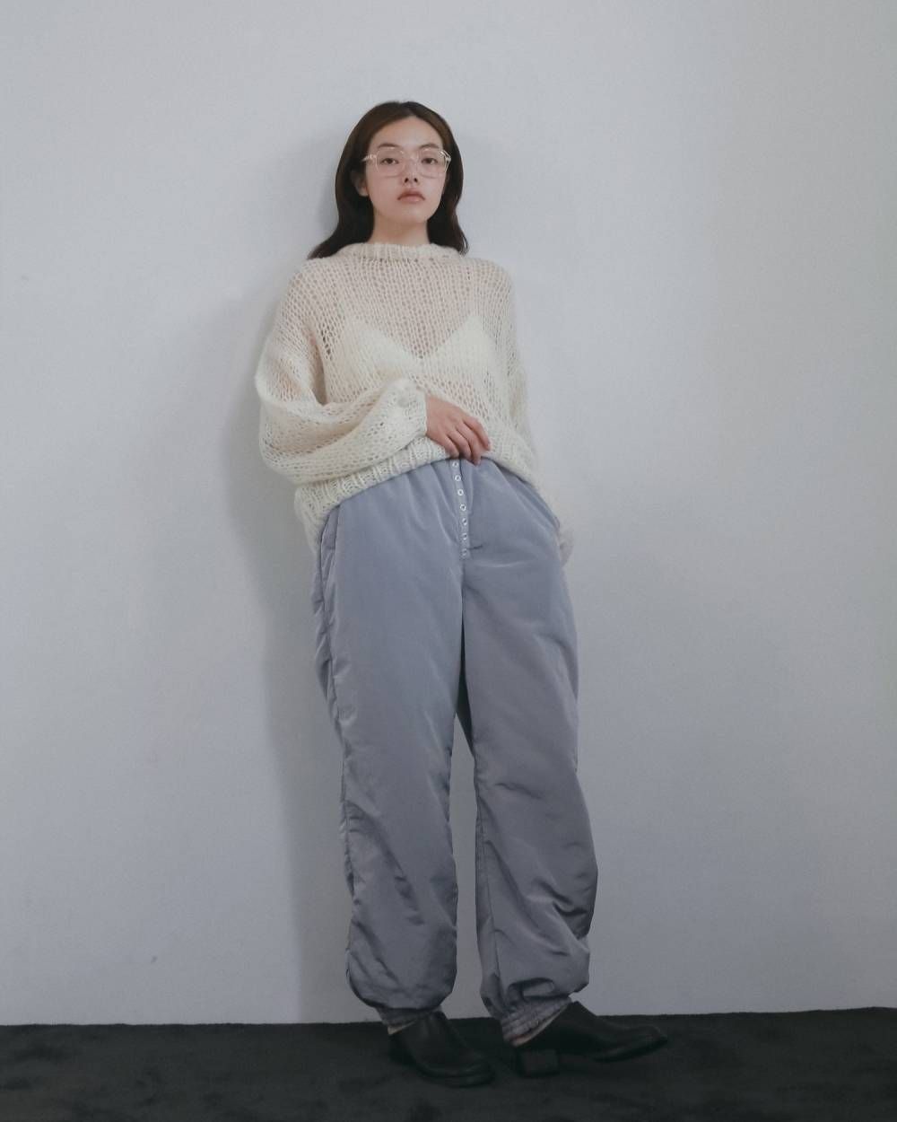 リバーシブル パッディングパンツ (アイスブルー) Reversible Padding Pants (Iceblue) / 26AW 【6月29日まで期間限定予約】